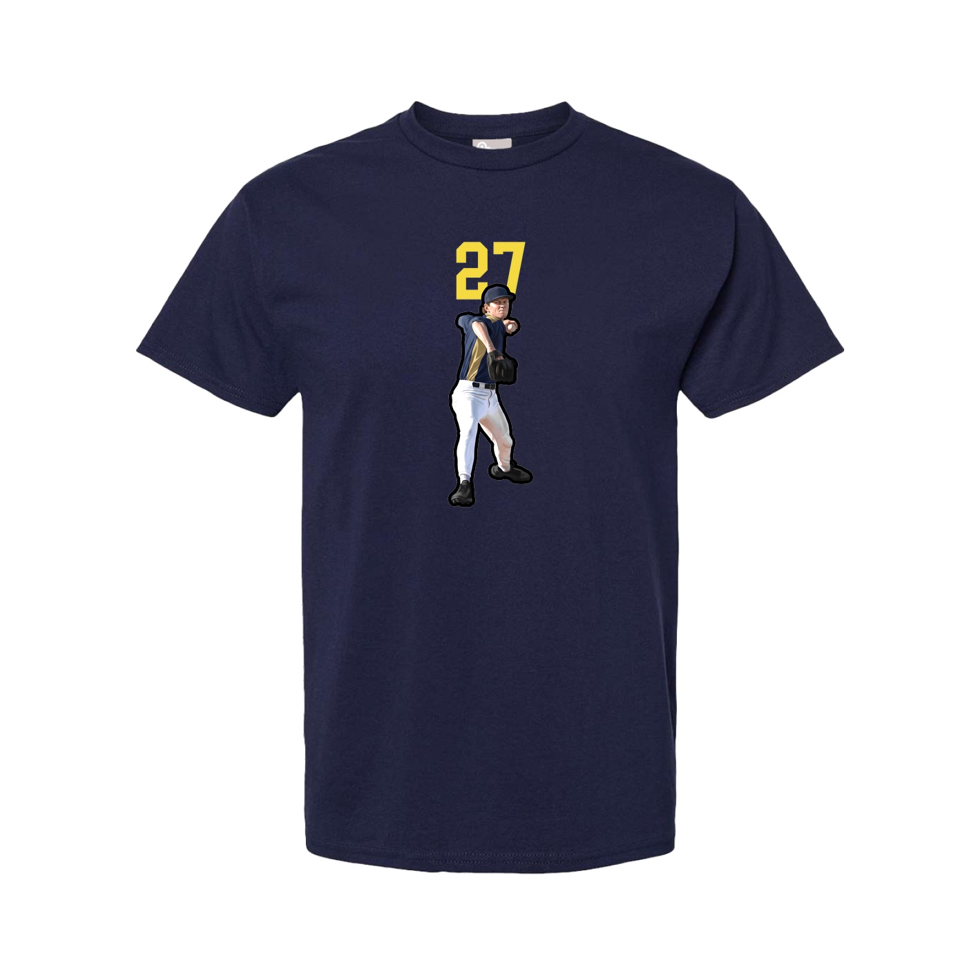Tee — Number Top in Navy