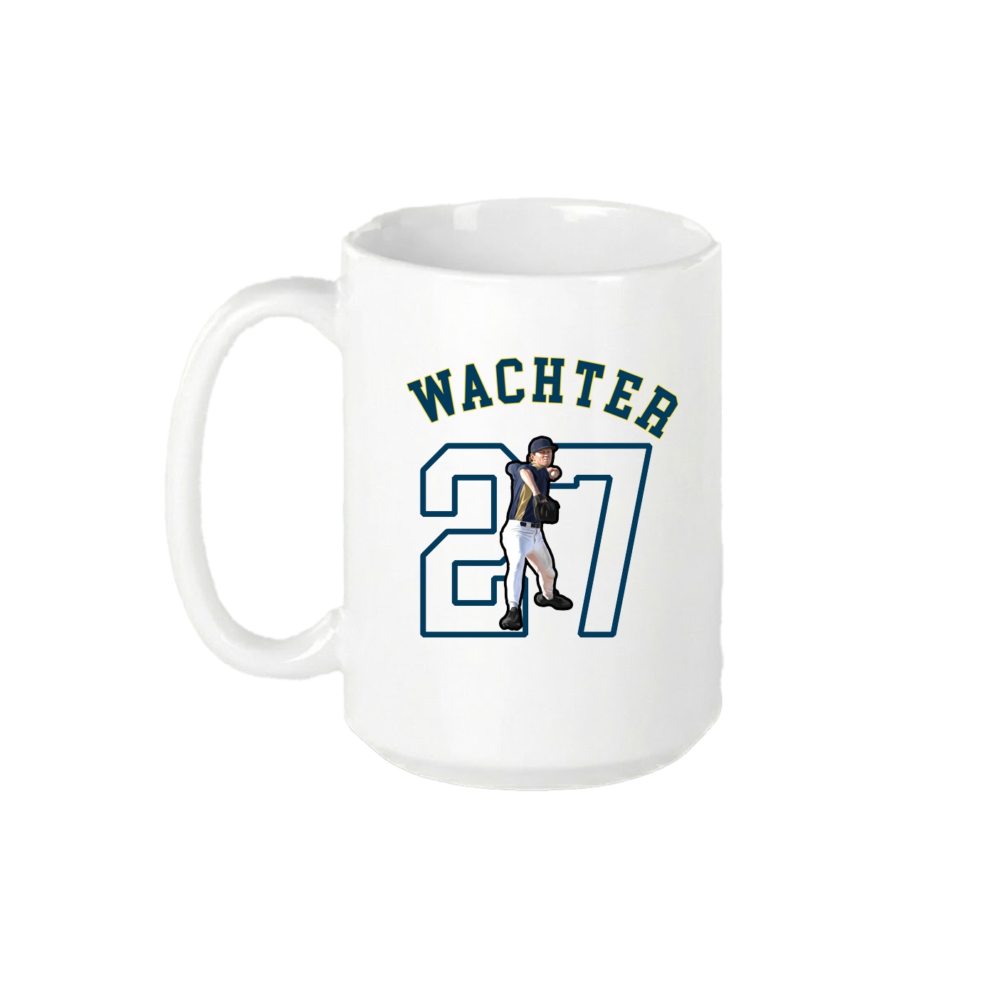 15oz Coffee Mug — Shirsey Arch in White
