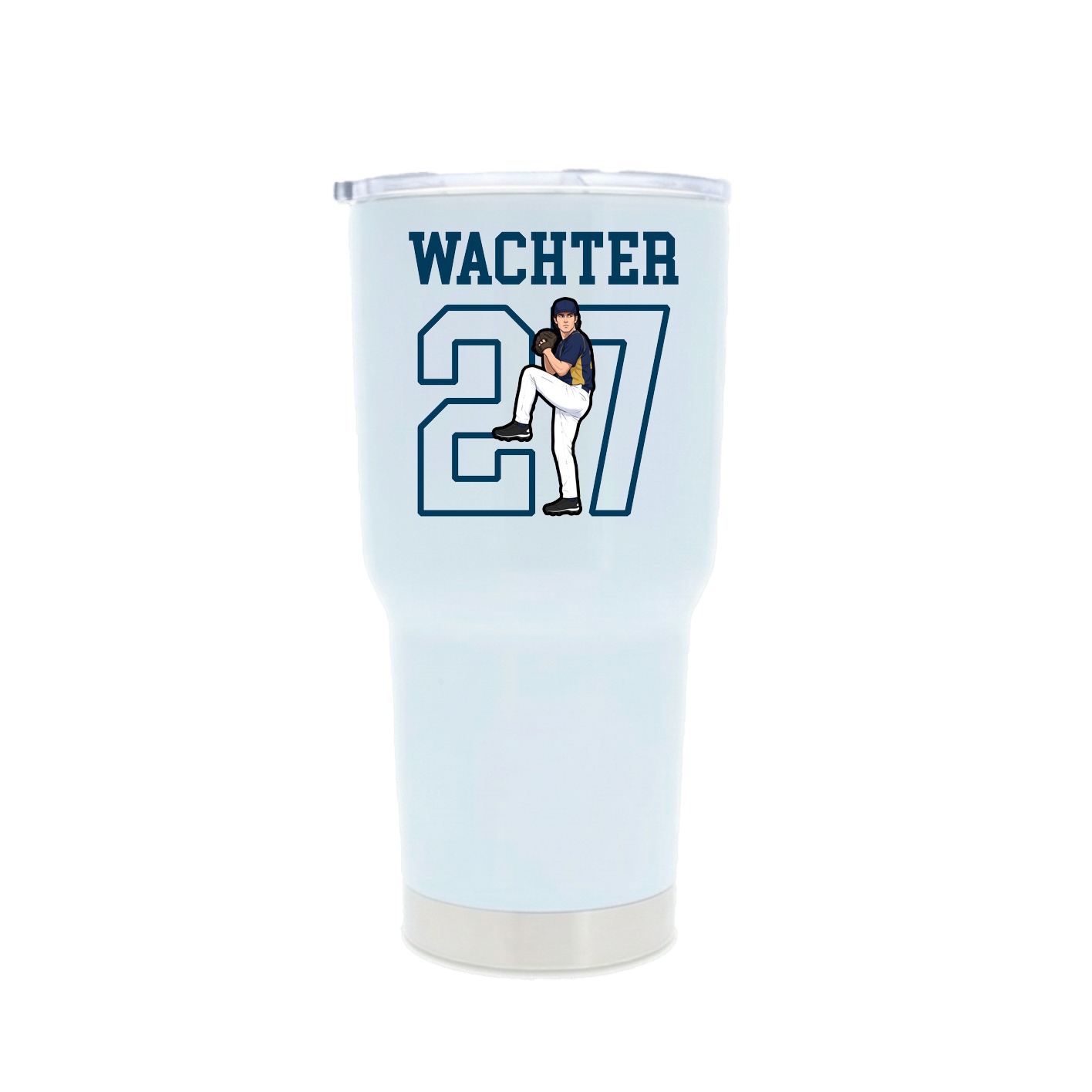 30oz Stainless Steel Tumbler — Shirsey in White