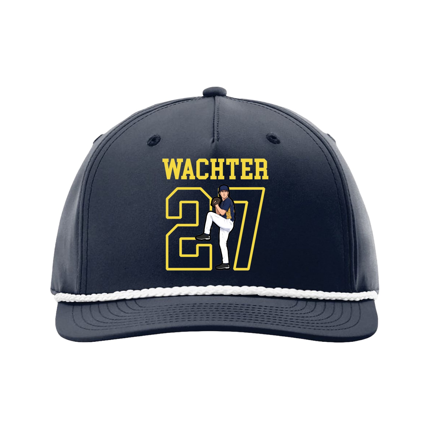 Five-Panel Classic Rope Cap — Shirsey in Navy