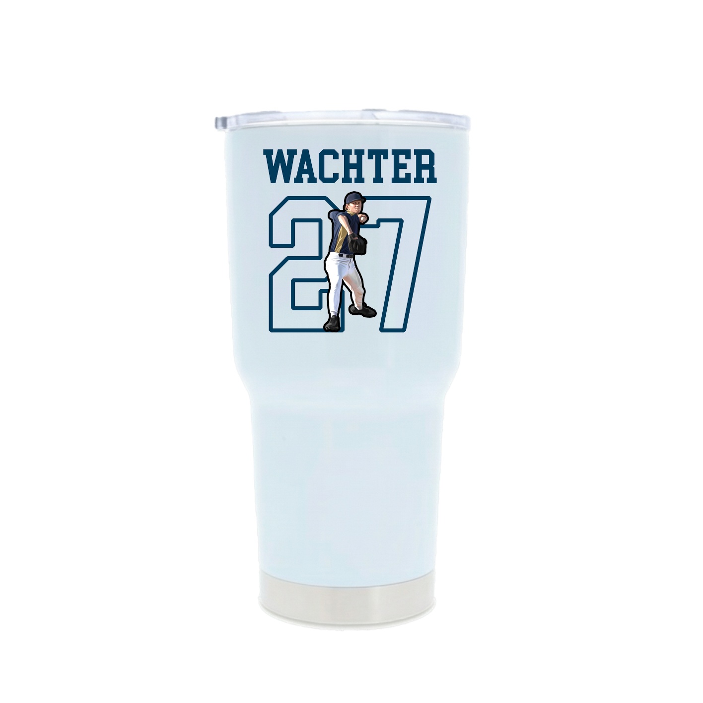 30oz Stainless Steel Tumbler — Shirsey in White