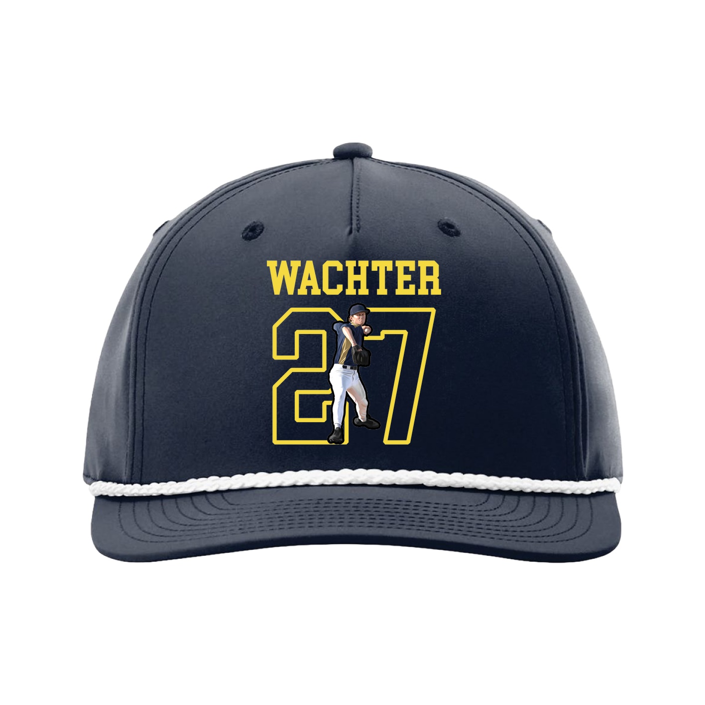 Five-Panel Classic Rope Cap — Shirsey in Navy