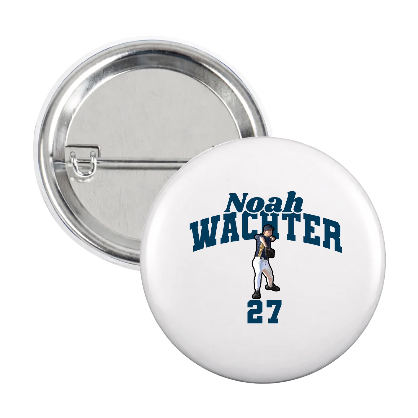 Game Day Button — Signature Arch in White