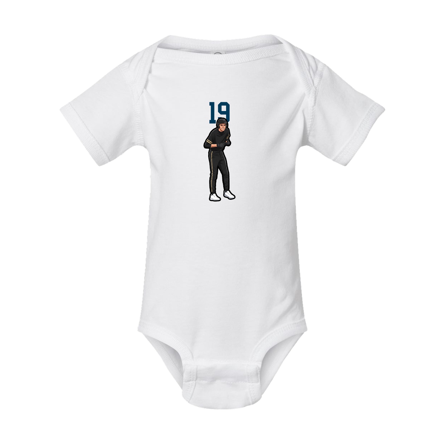Baby Onesie — Number Top in White