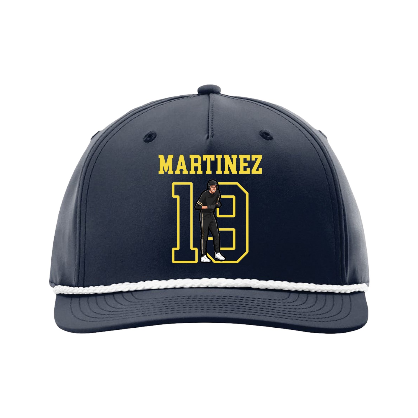 Five-Panel Classic Rope Cap — Shirsey in Navy