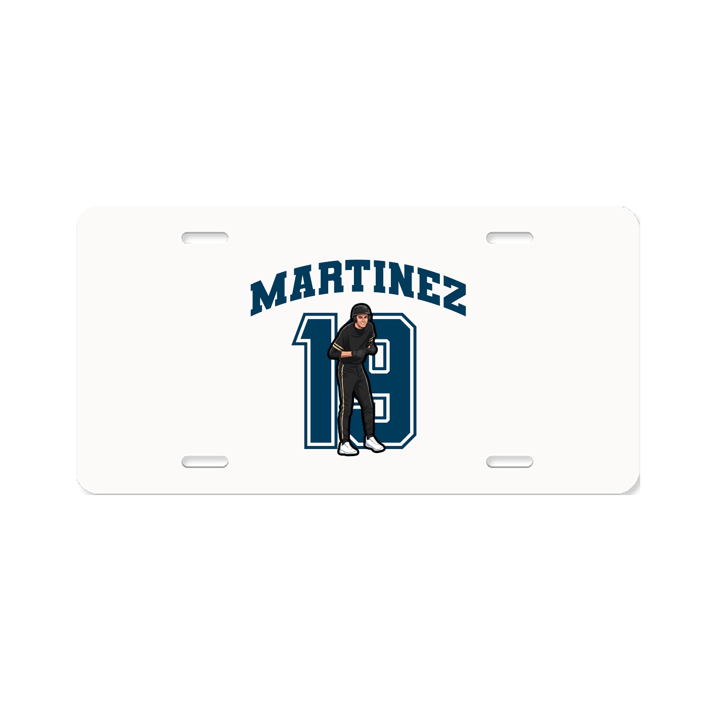 License Plate — Number in Classic
