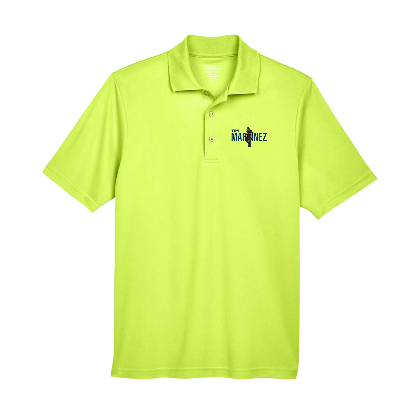 Performance Polo — Player Name in Yellow