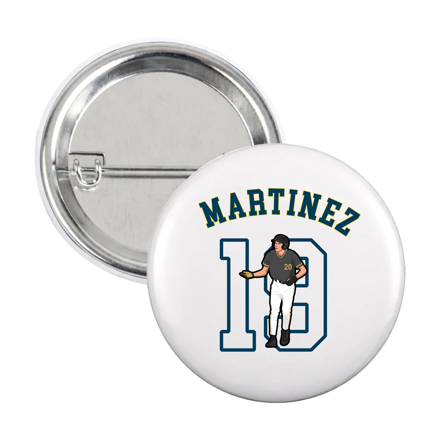 Game Day Button — Shirsey Arch in White