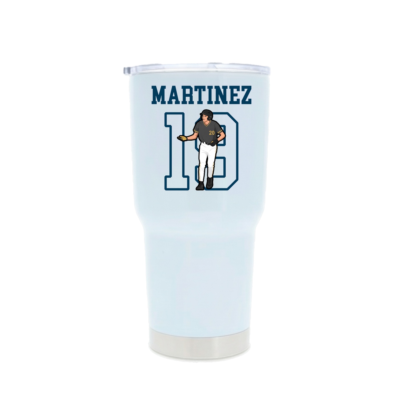 30oz Stainless Steel Tumbler — Shirsey in White