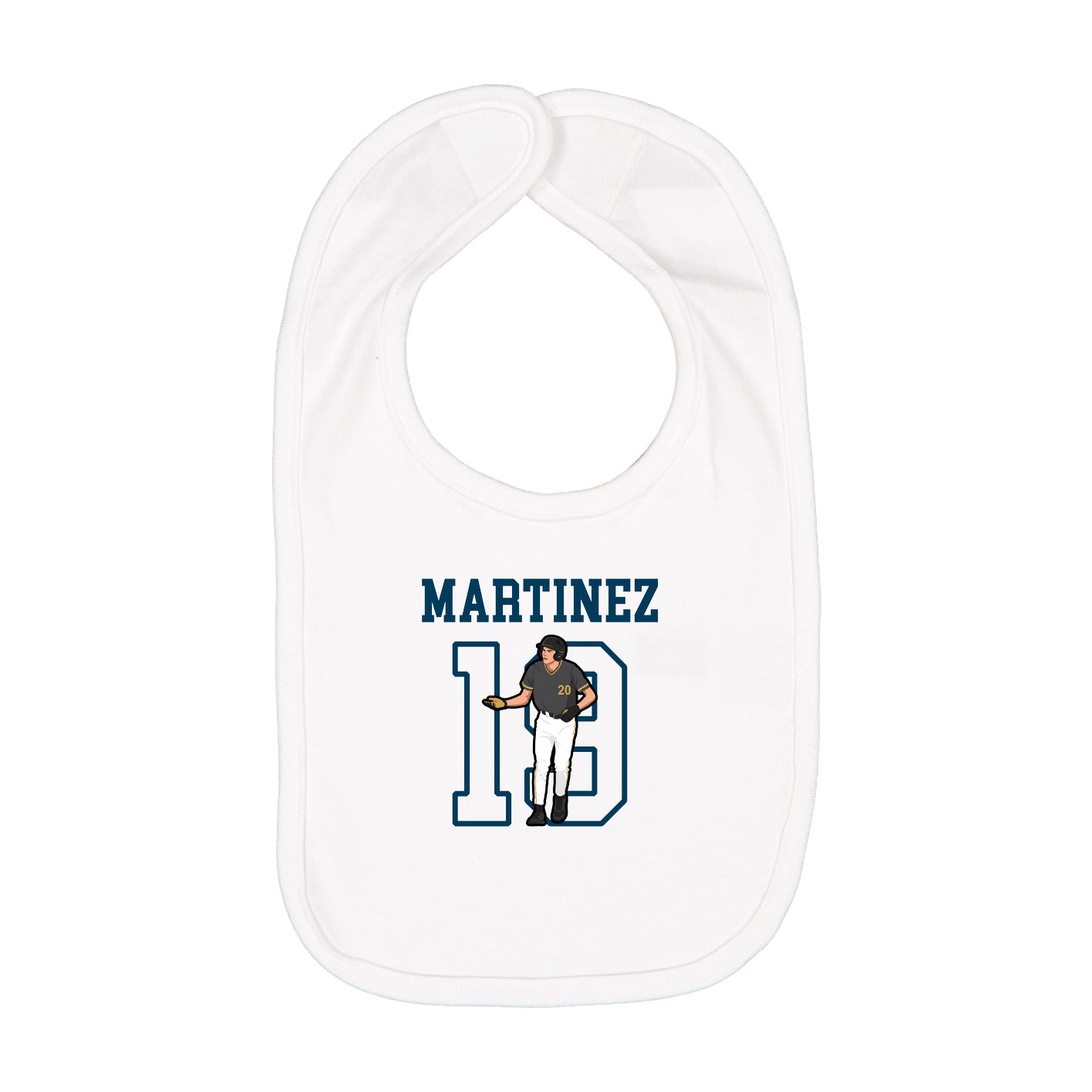 Infant Bib — Shirsey in White
