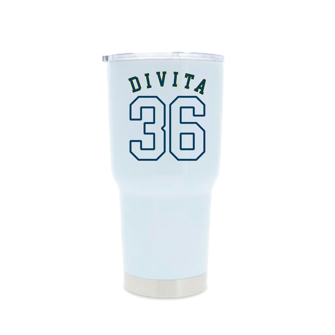 30oz Stainless Steel Tumbler — Shirsey Arch in White