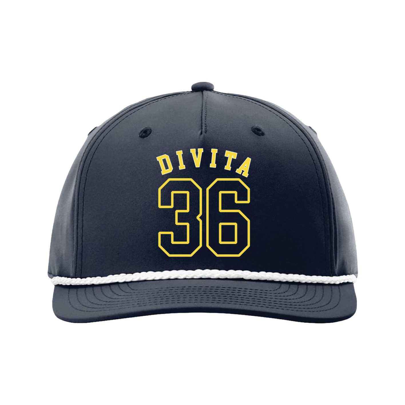 Five-Panel Classic Rope Cap — Shirsey Arch in Navy