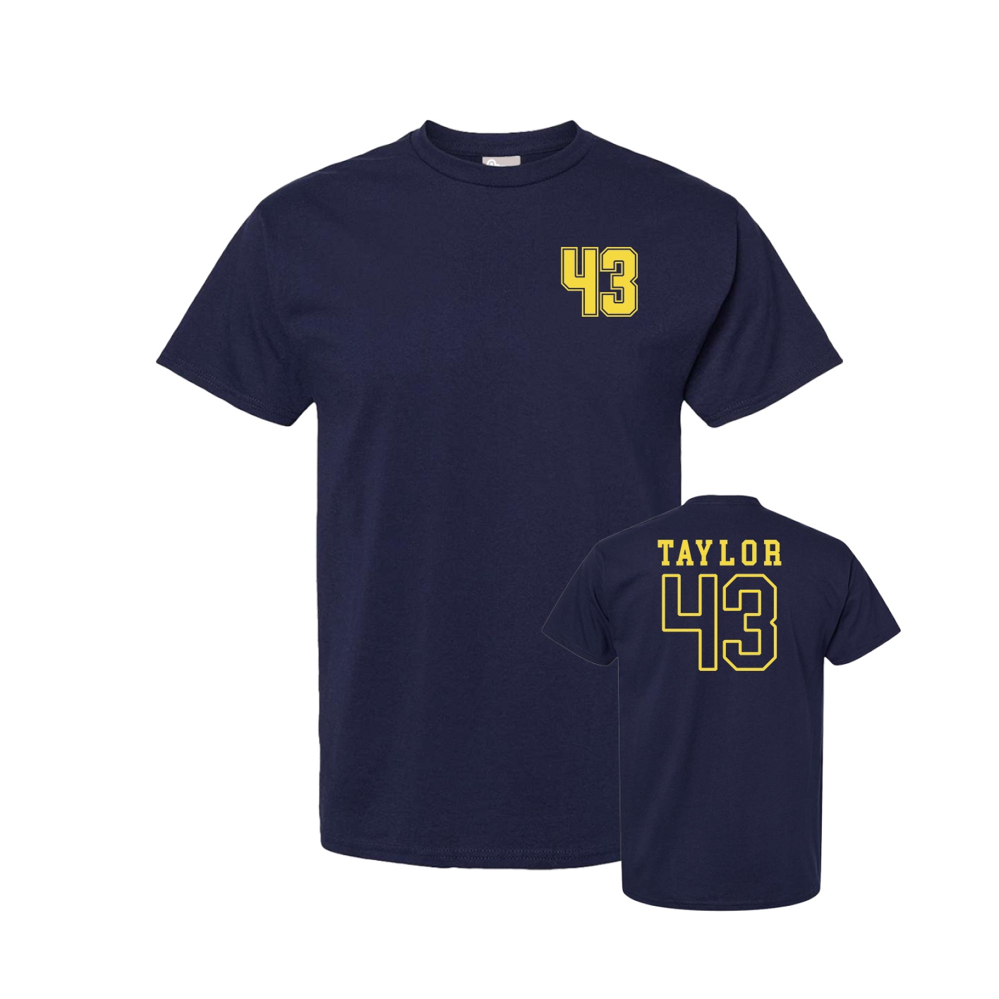 Tee — Chest Back in Navy