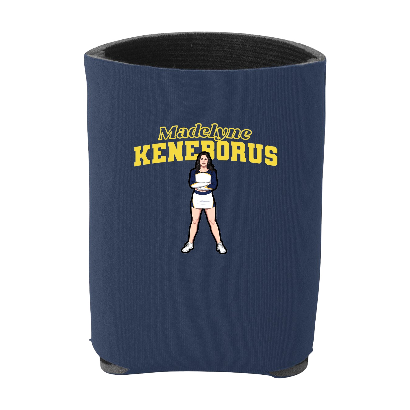 Can Holder — Name Arch in Navy