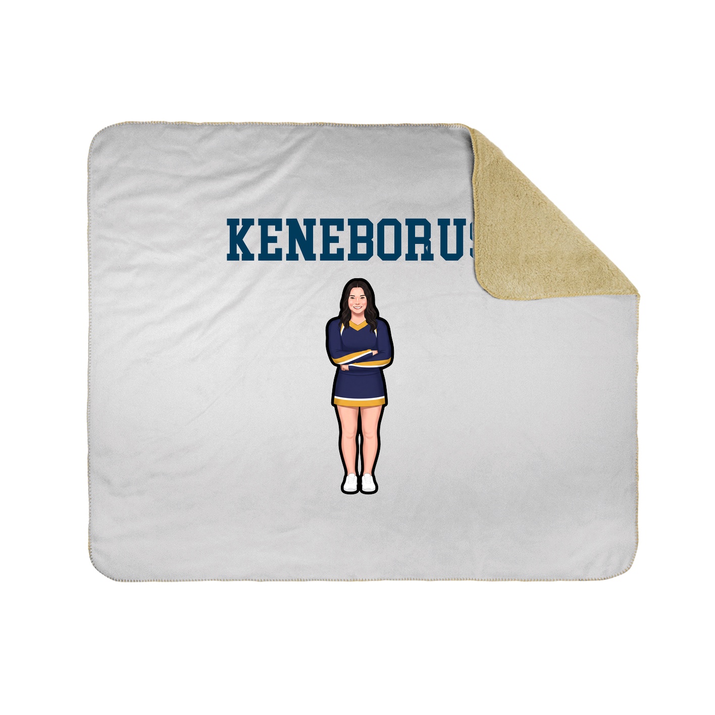 Throw Blanket — Shirsey in White