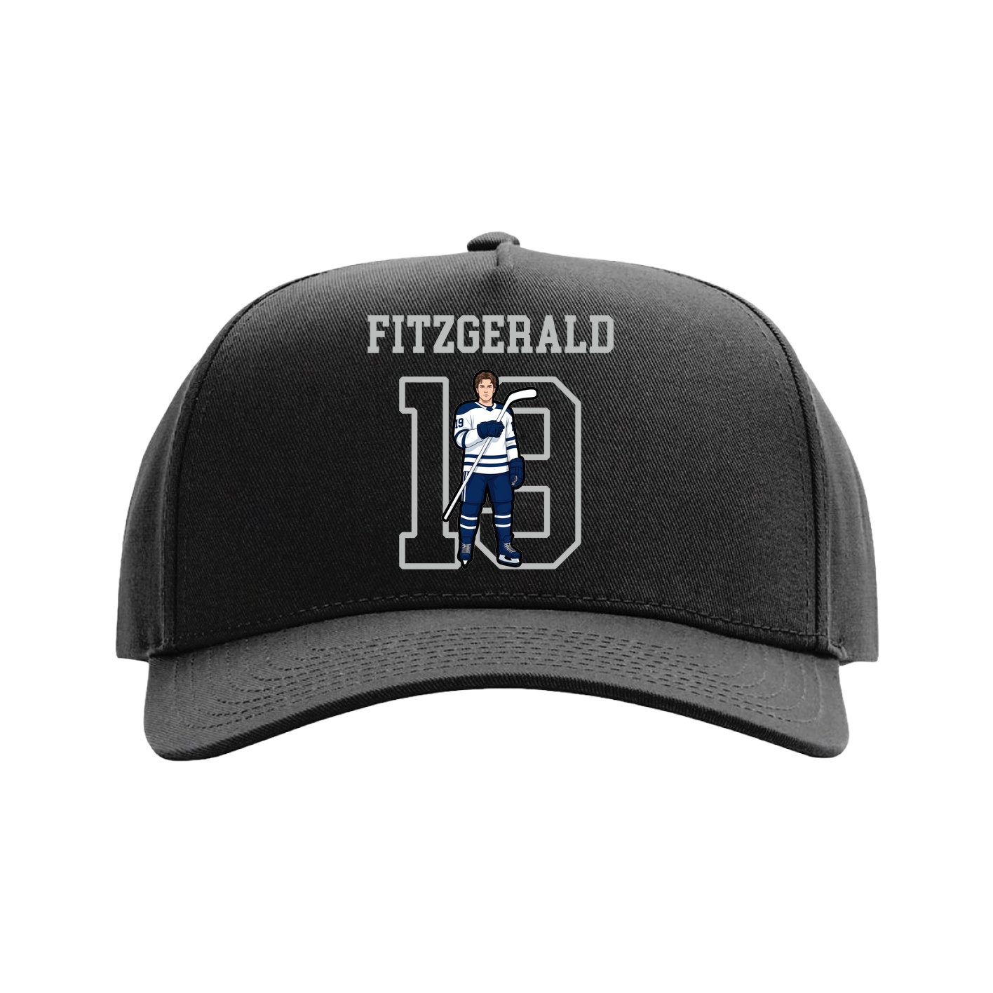 Full Fabric Five-Panel Champ Cap — Shirsey in Black
