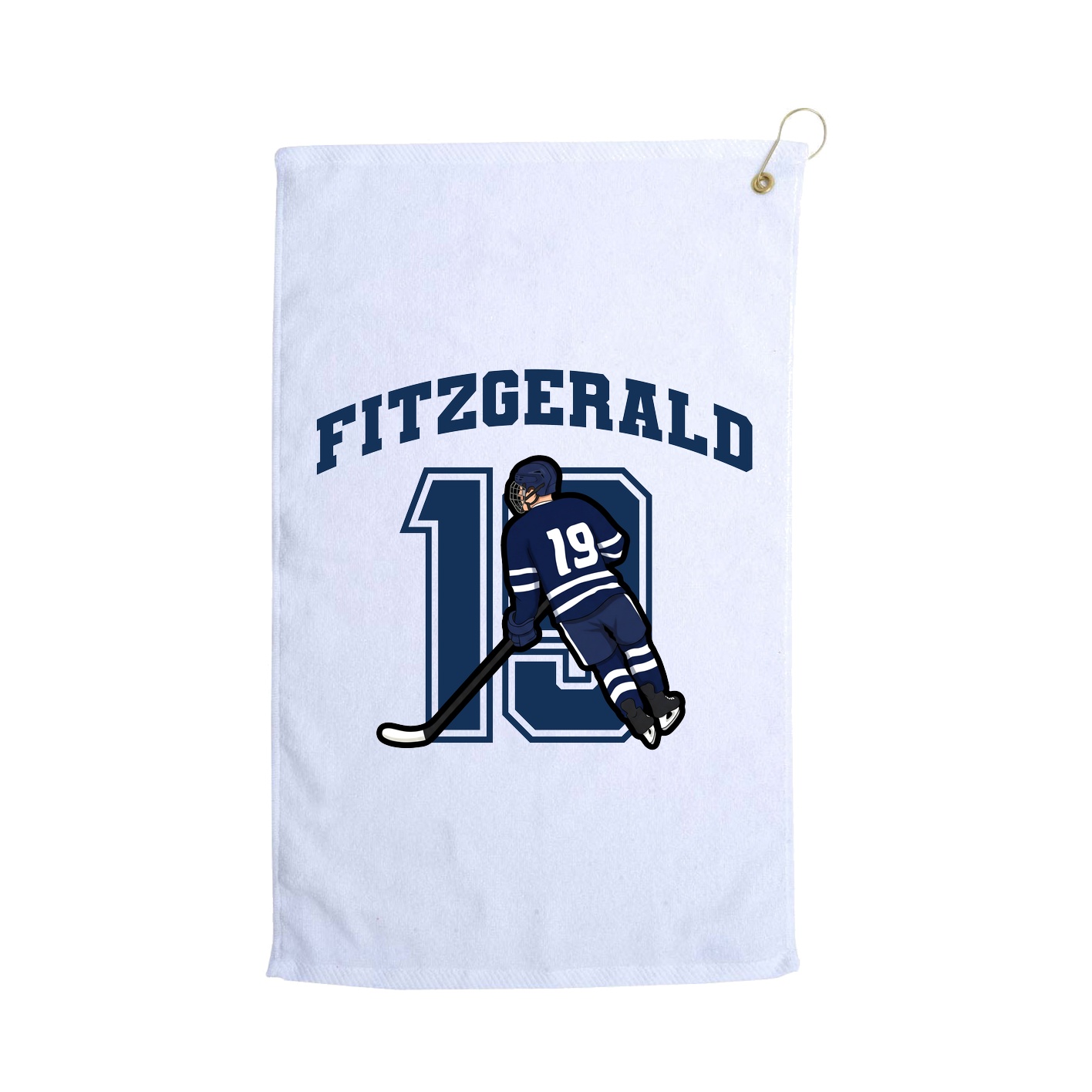 Golf Towel — Number in White