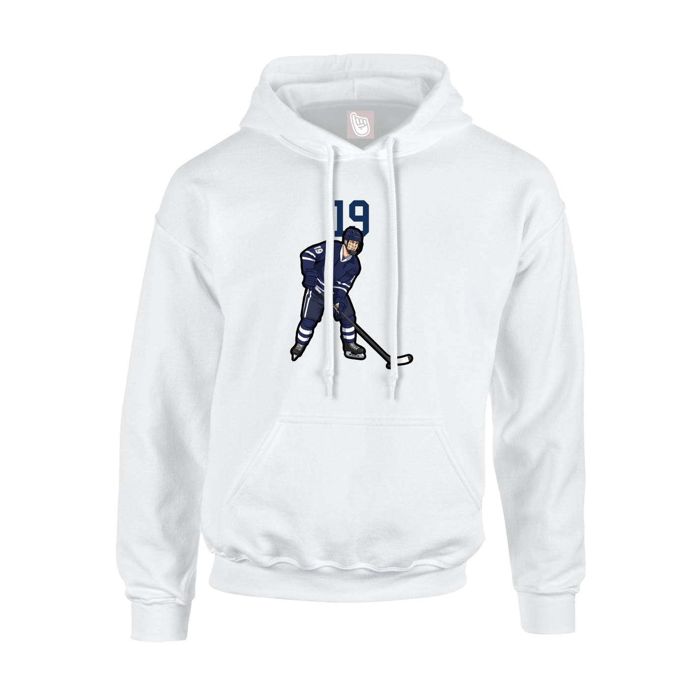 Hoodie — Number Top in White