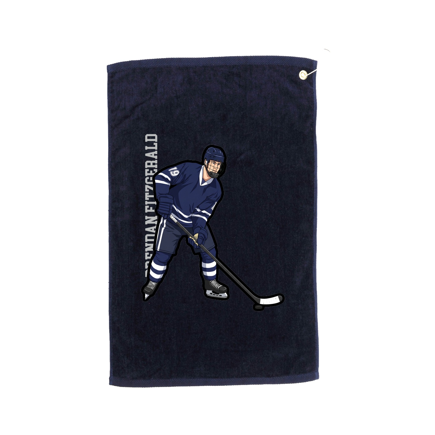 Golf Towel — Name Vertical in Navy