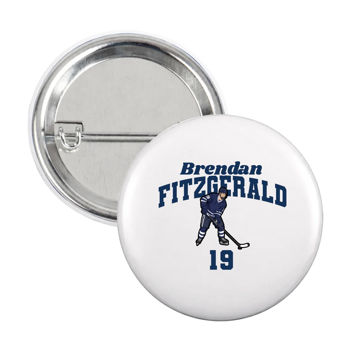 Game Day Button — Signature Arch in White