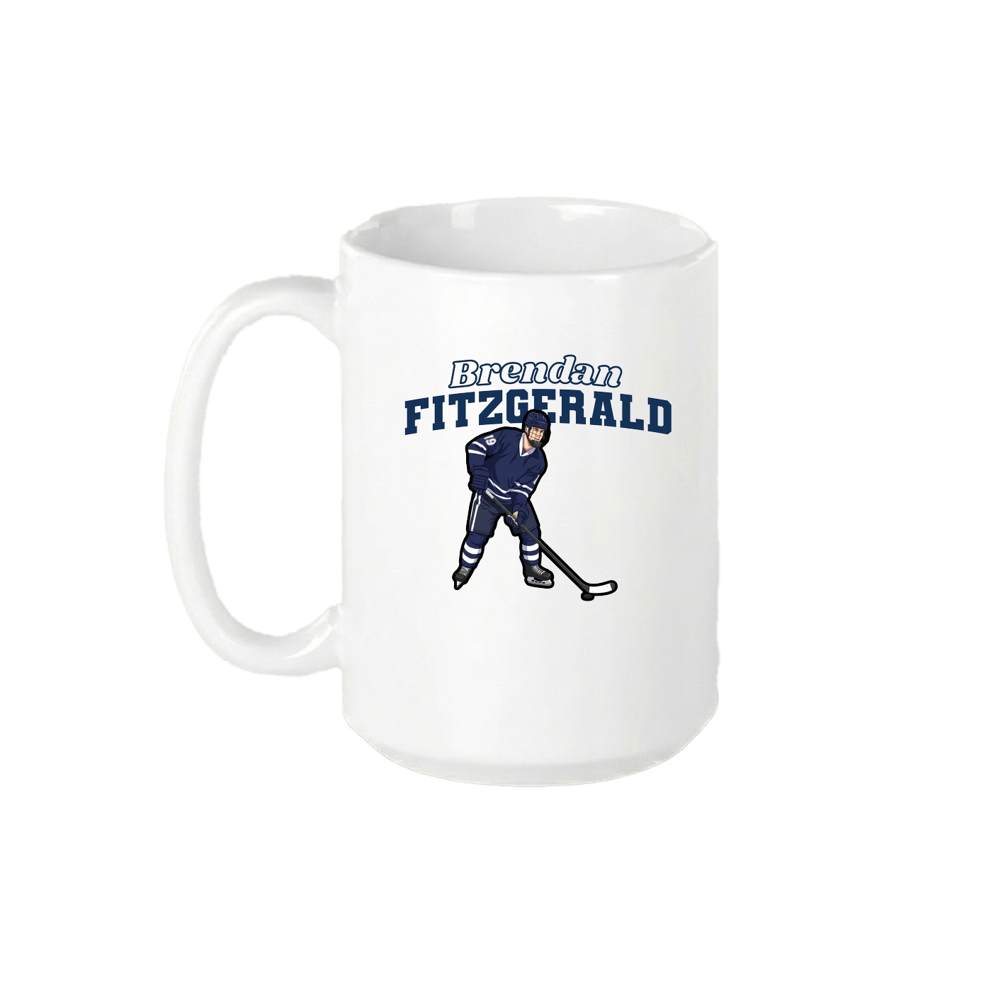 15oz Coffee Mug — Name Arch in White