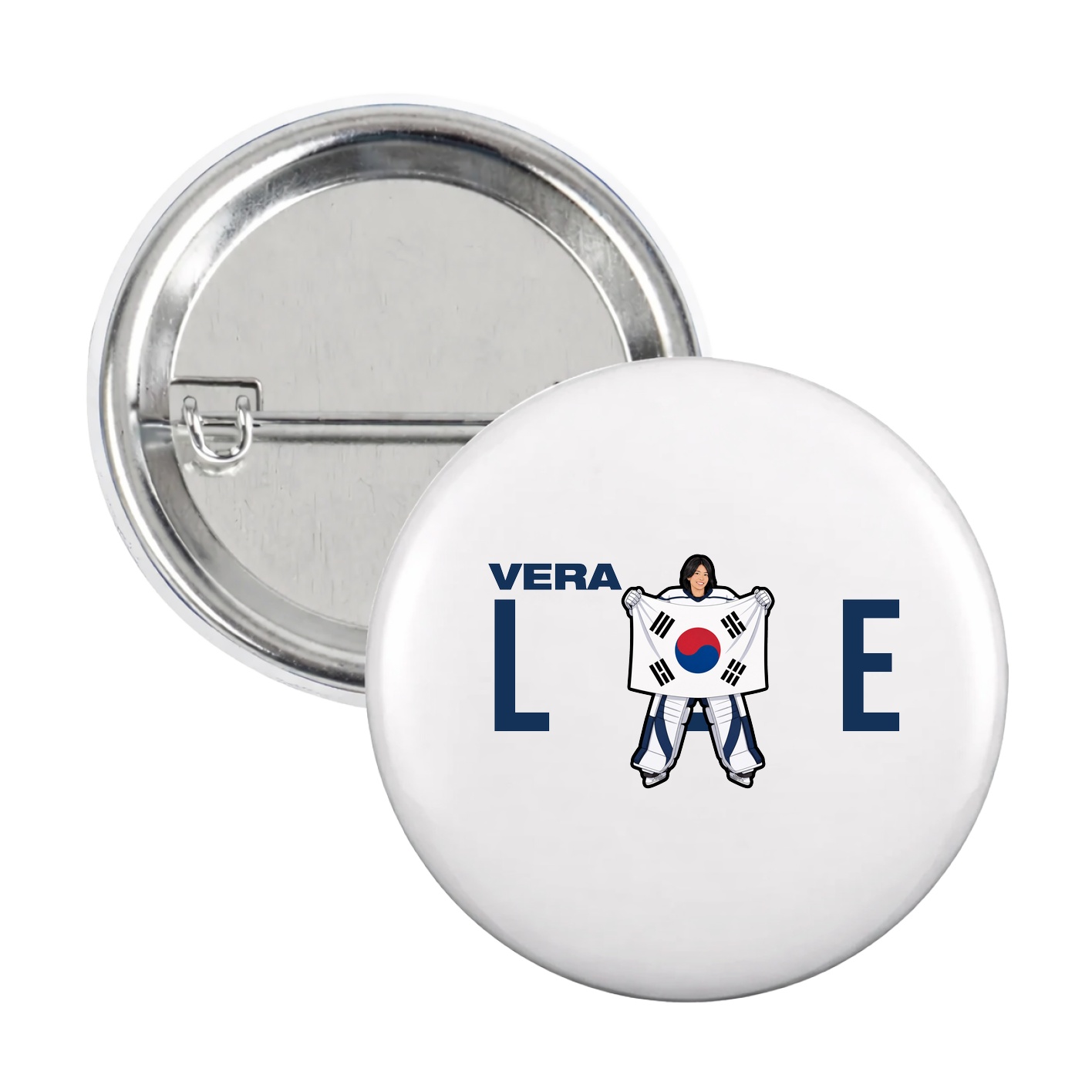 Game Day Button — Player Name in White