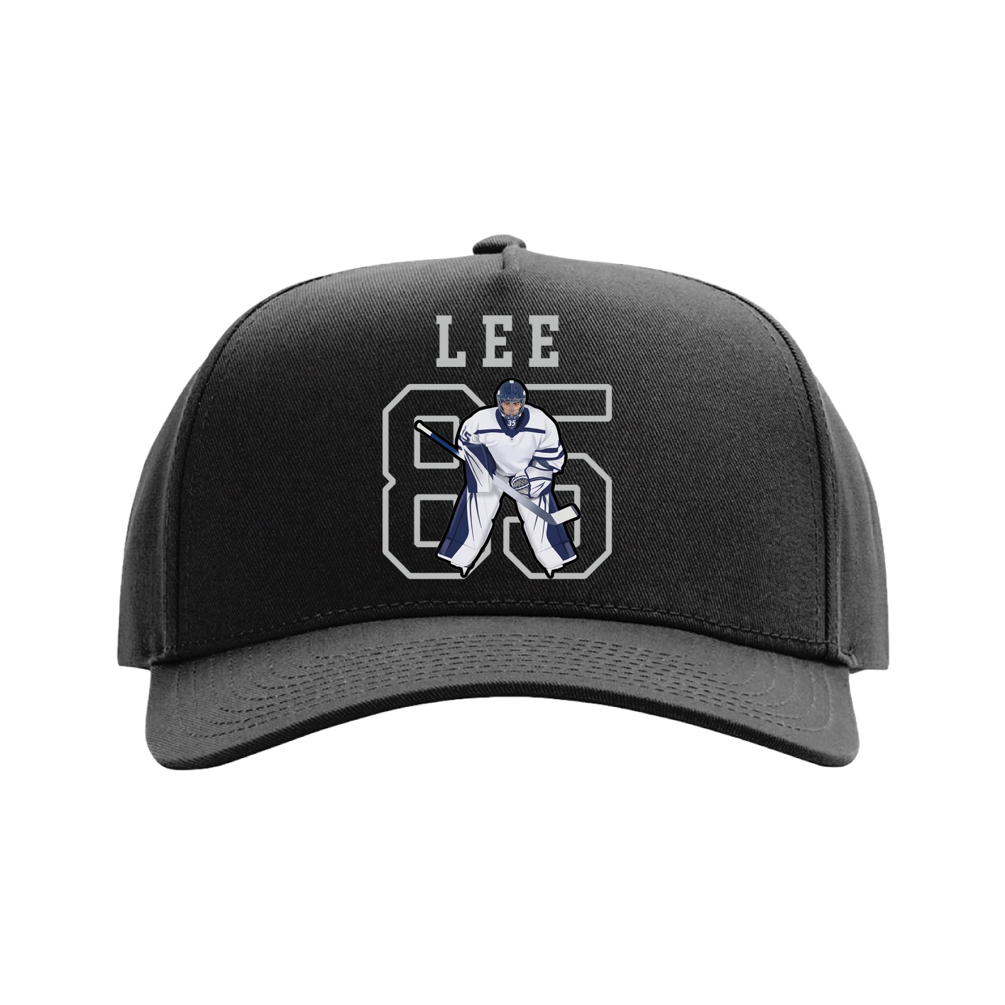 Full Fabric Five-Panel Champ Cap — Shirsey in Black