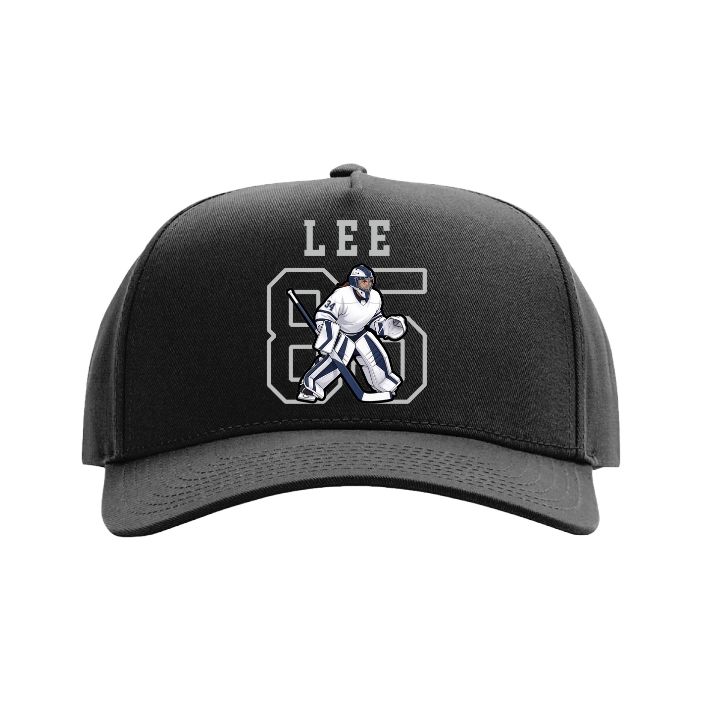 Full Fabric Five-Panel Champ Cap — Shirsey in Black