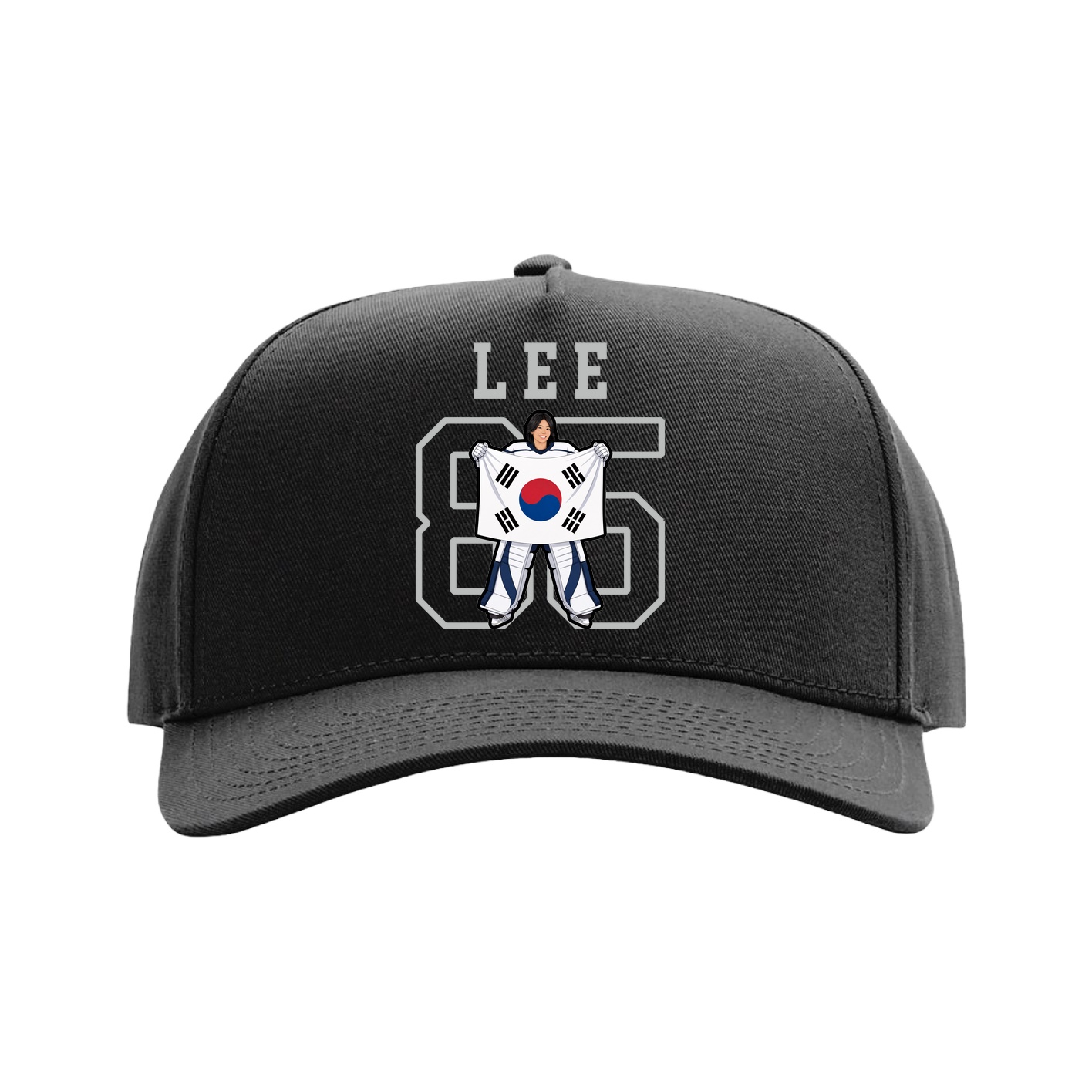 Full Fabric Five-Panel Champ Cap — Shirsey in Black