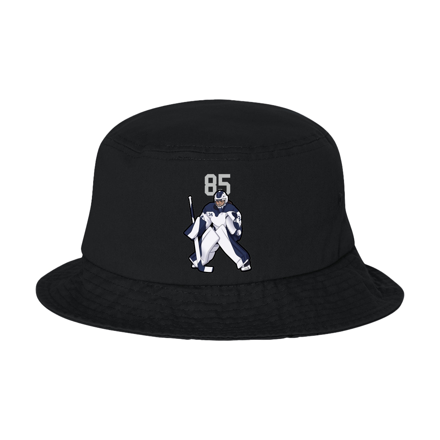 Bucket Cap — Number Top in Black
