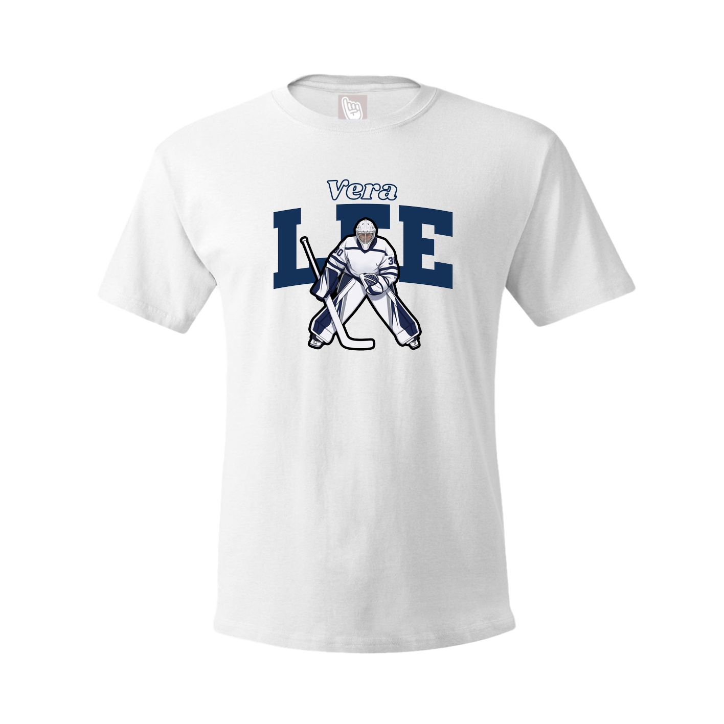 Tee — Name Arch in White