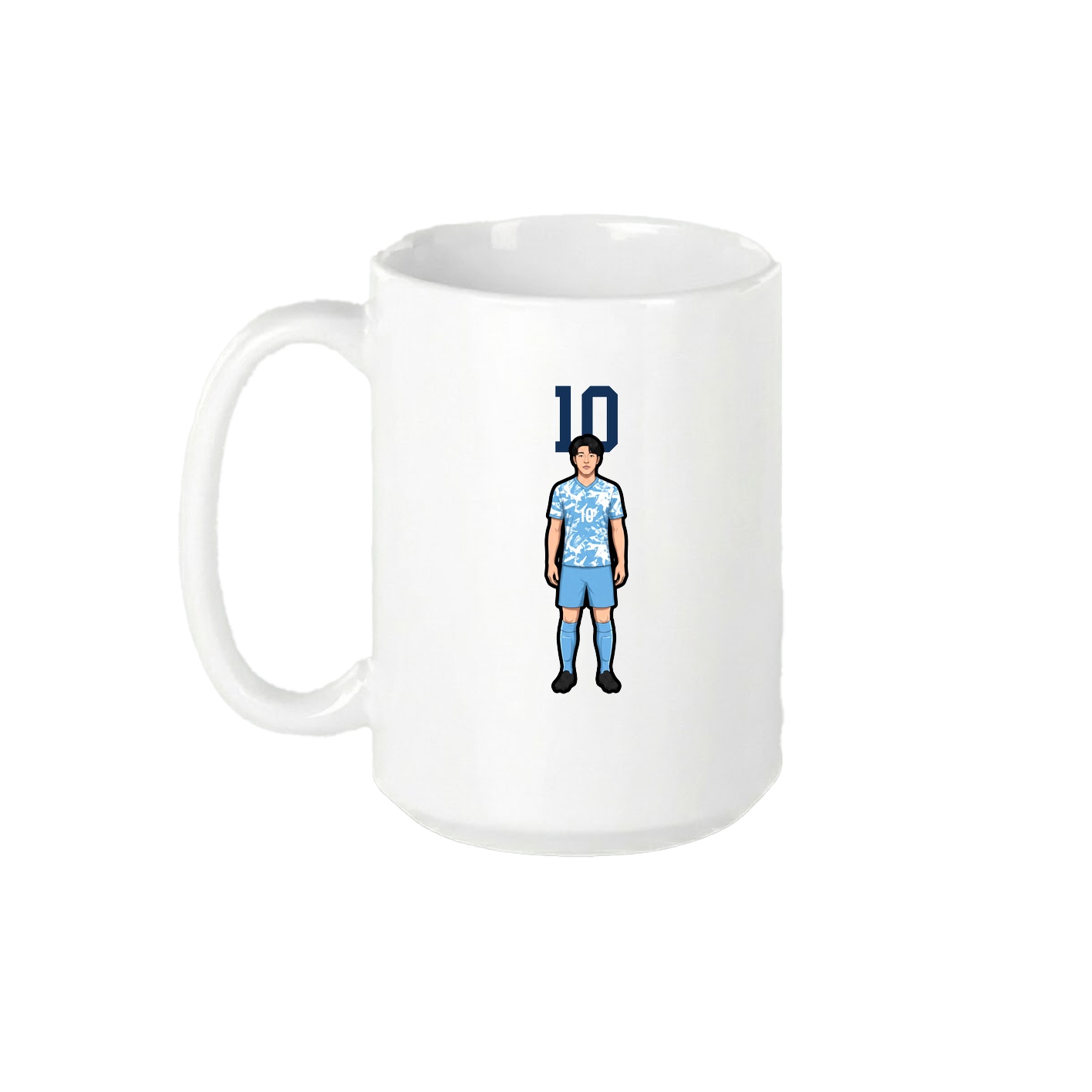 15oz Coffee Mug — Number Top in White