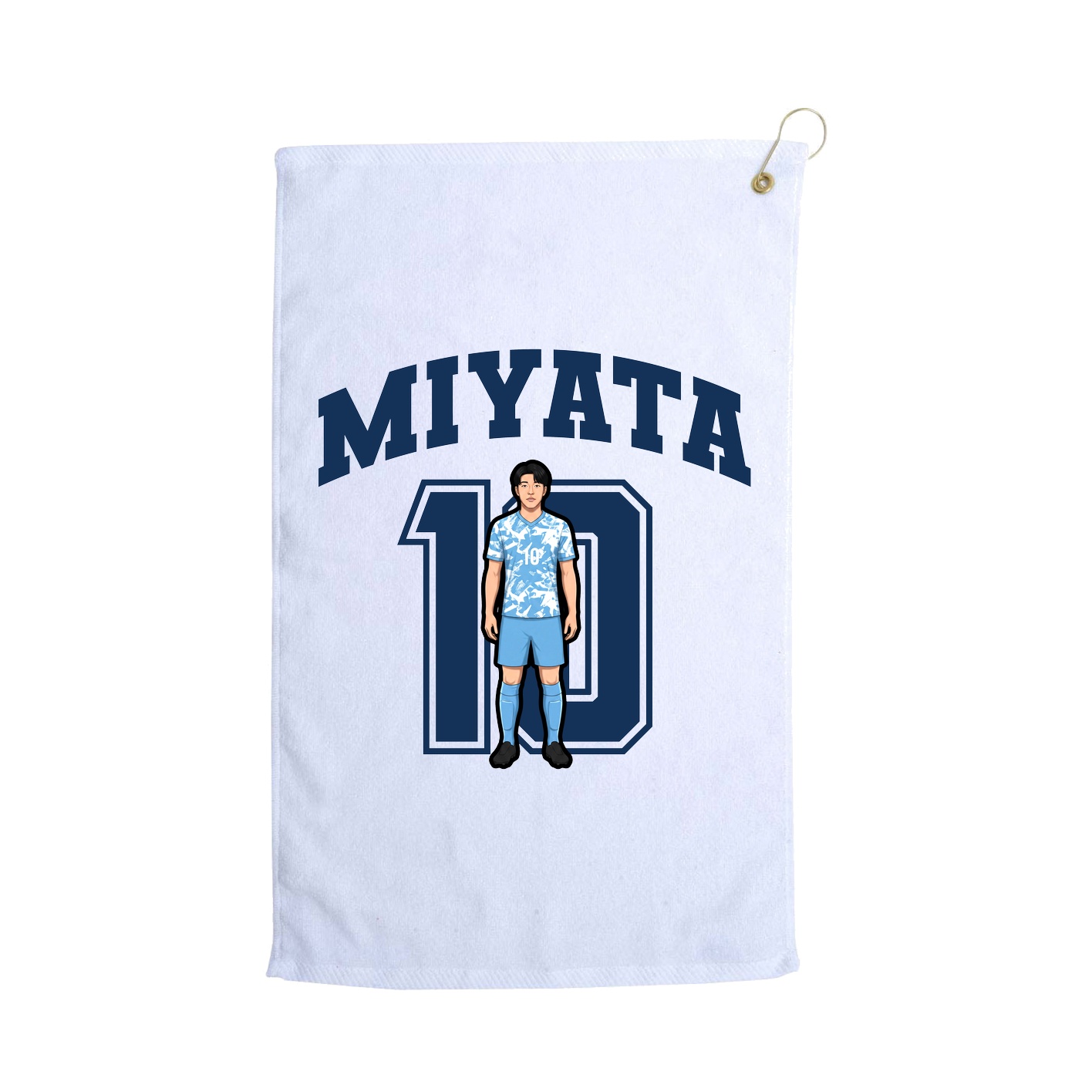 Golf Towel — Number in White