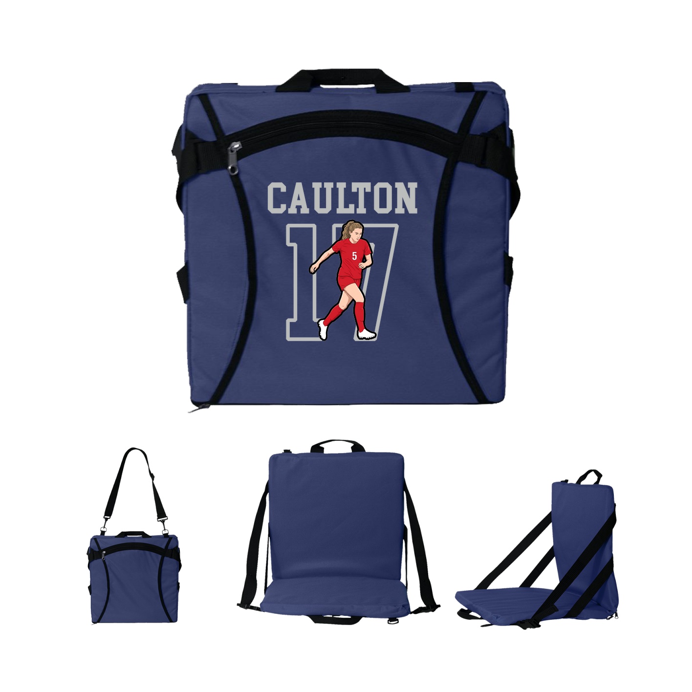 Folding Stadium Seat — Shirsey in Navy