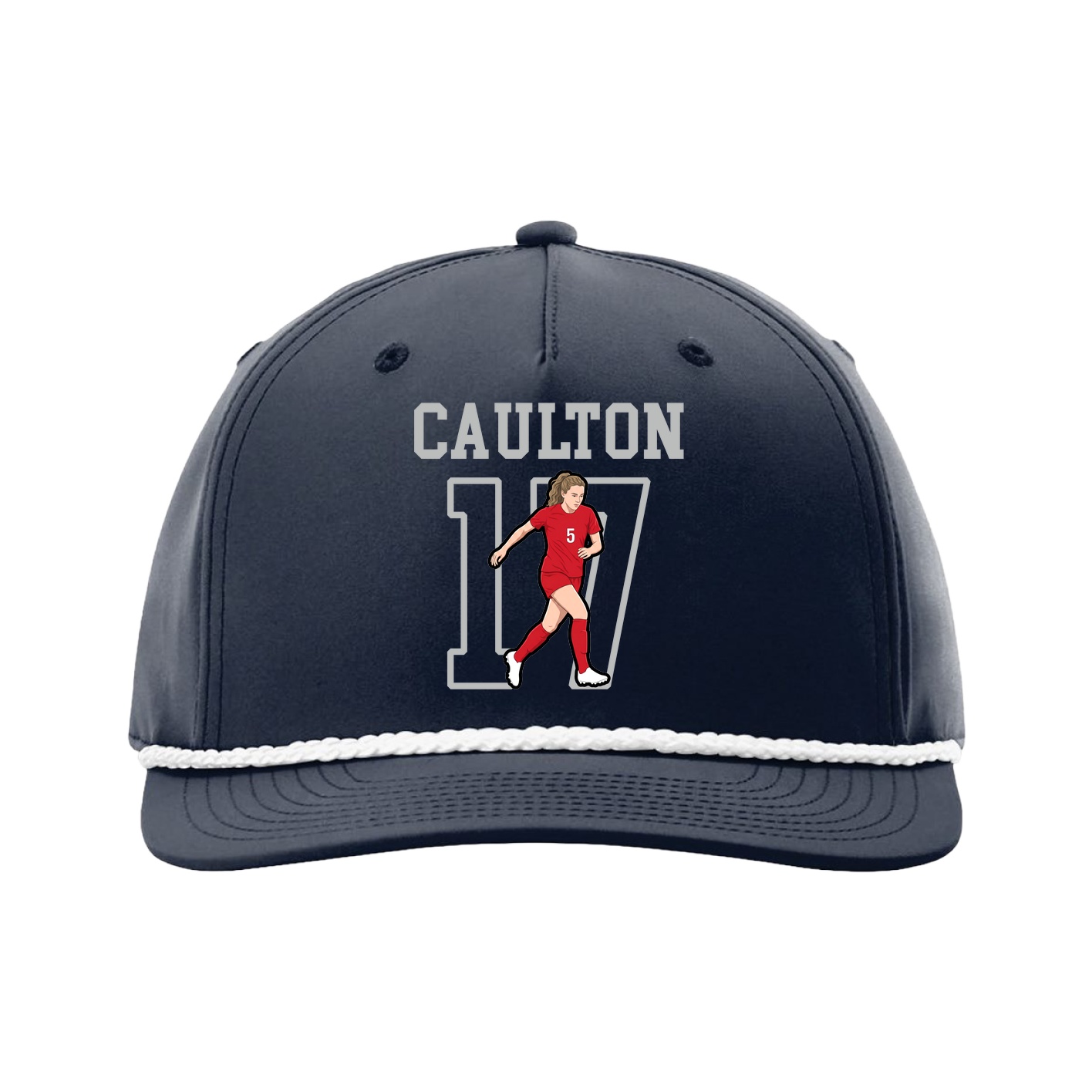 Five-Panel Classic Rope Cap — Shirsey in Navy