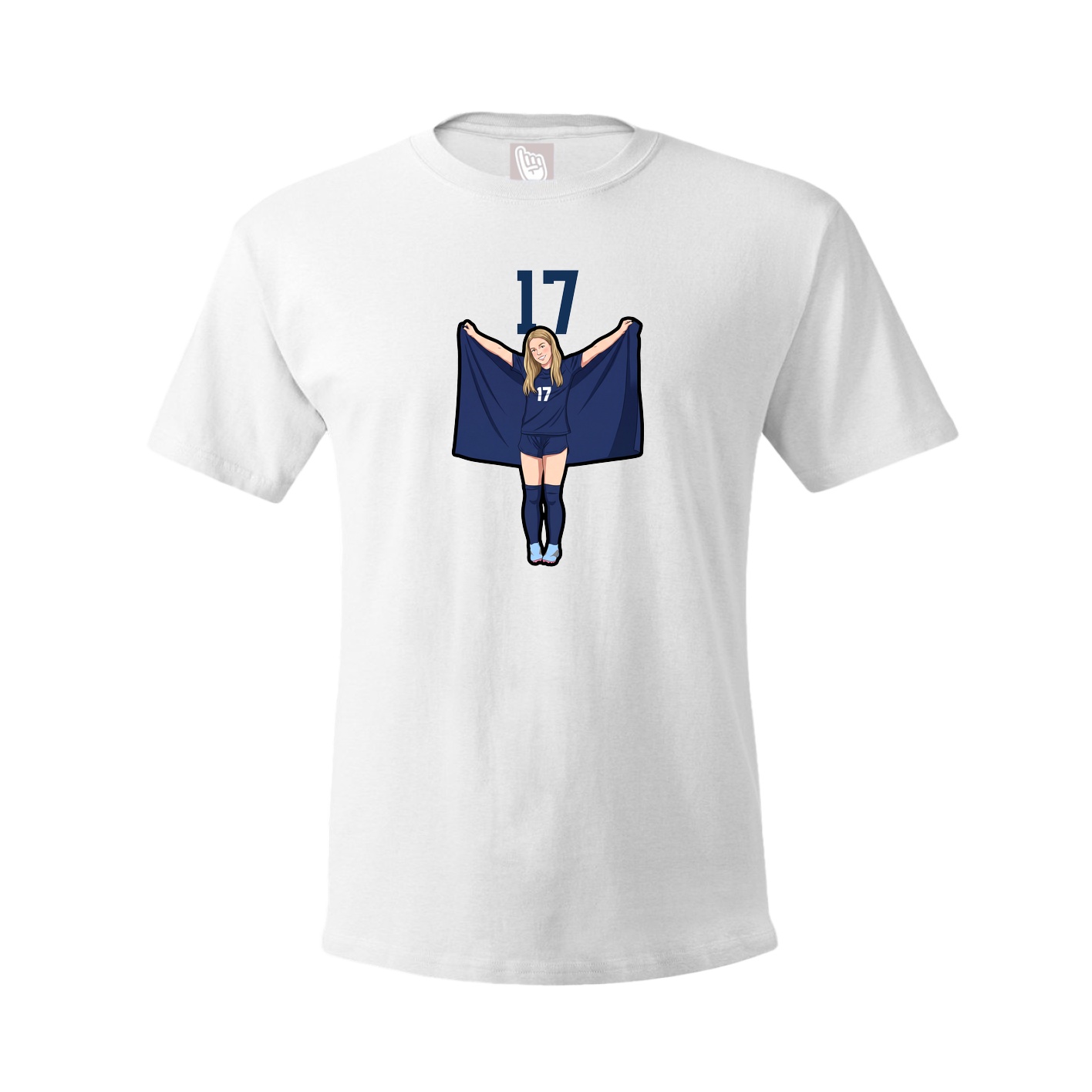 Tee — Number Top in White