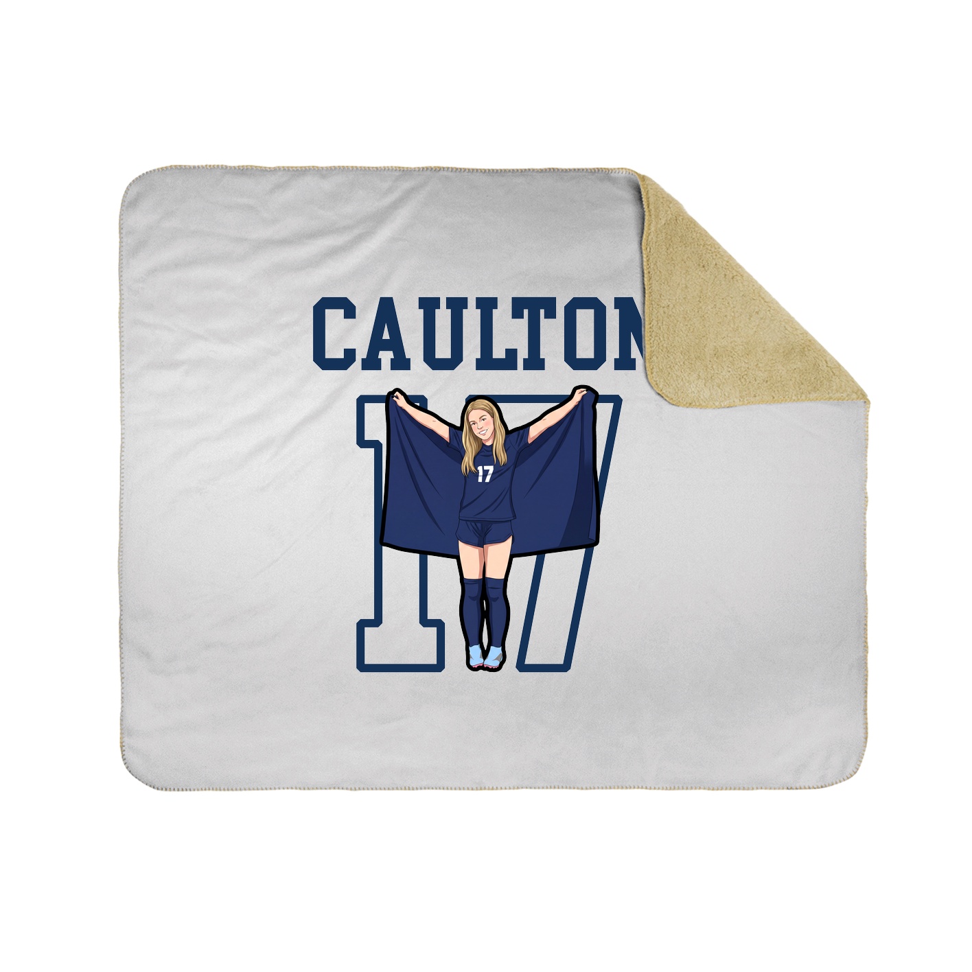 Throw Blanket — Shirsey in White