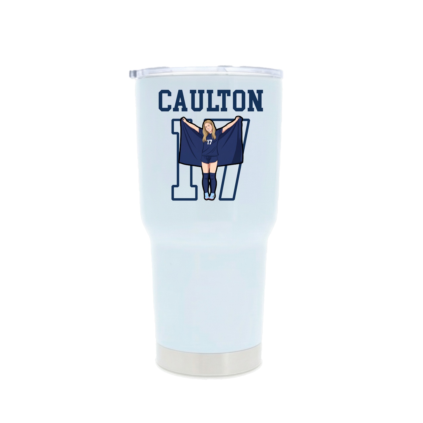 30oz Stainless Steel Tumbler — Shirsey in White