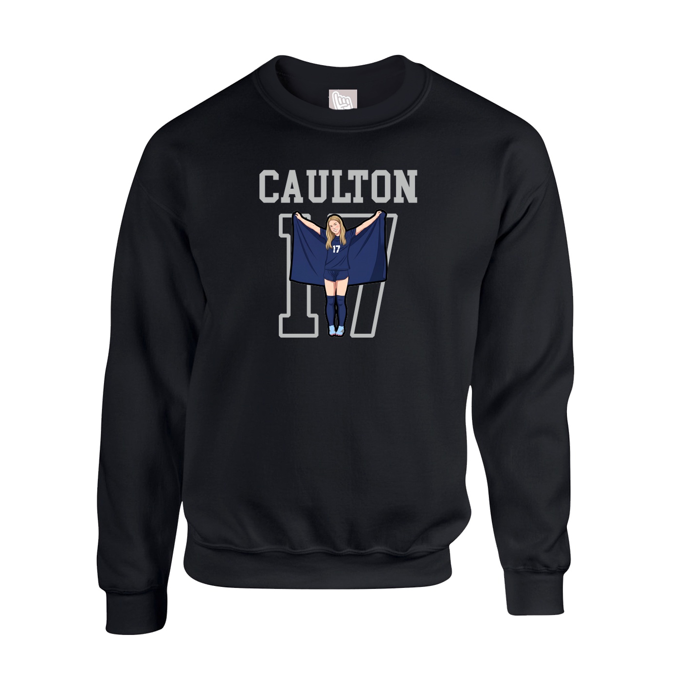 Fleece Crew — Shirsey in Black