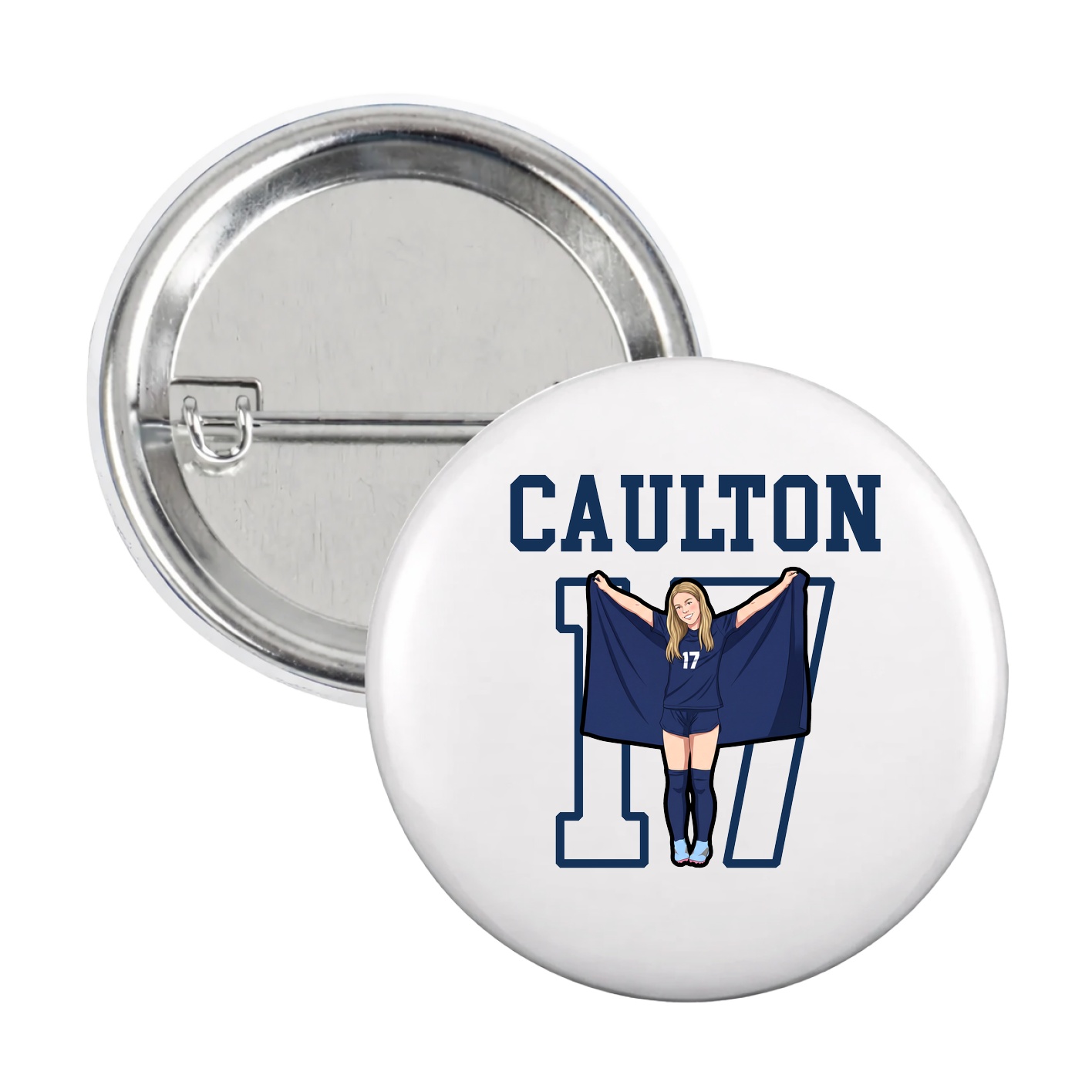 Game Day Button — Shirsey in White