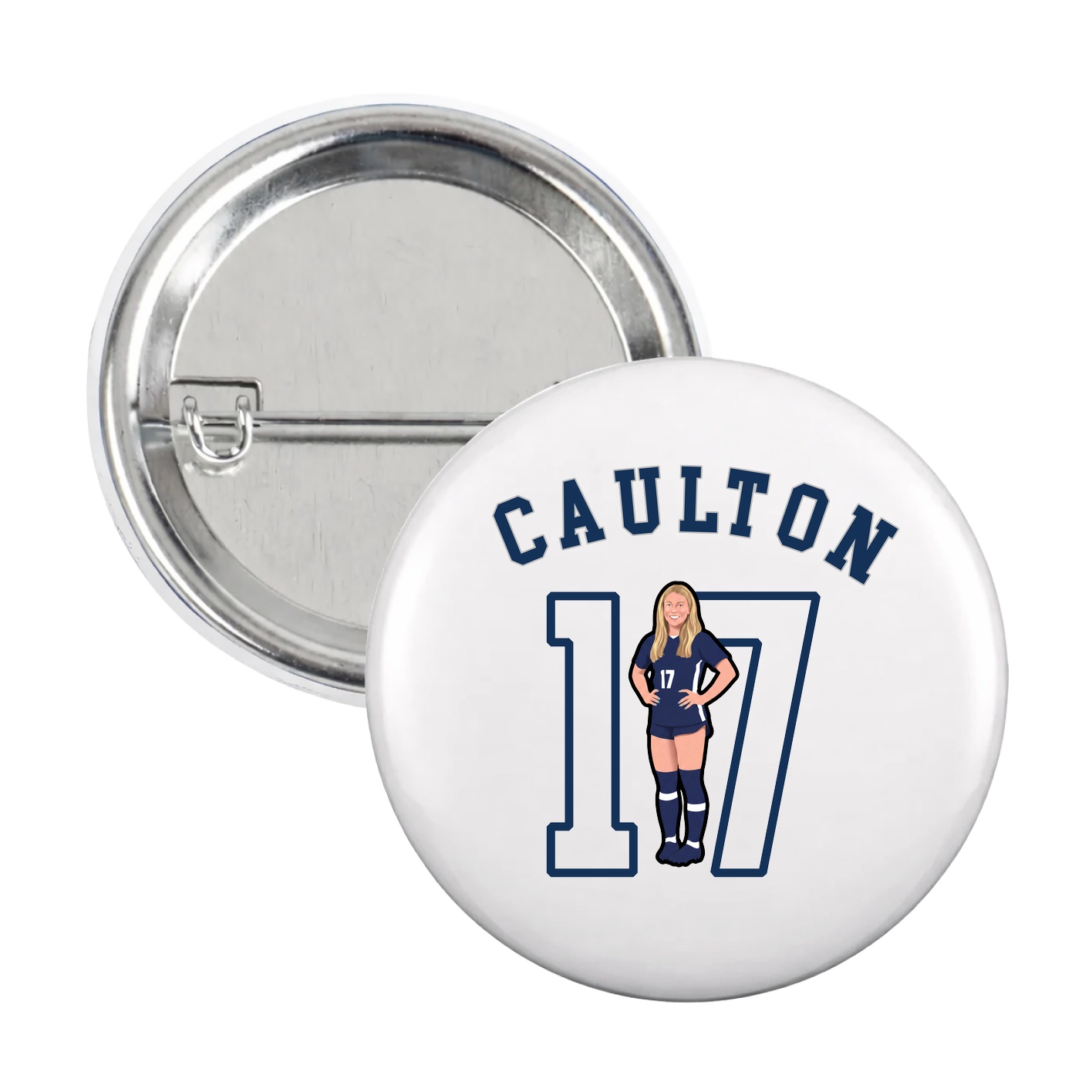Game Day Button — Shirsey Arch in White