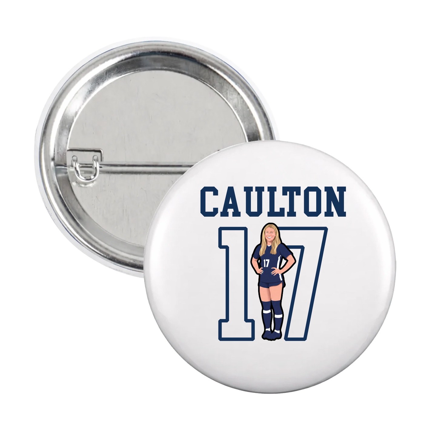 Game Day Button — Shirsey in White