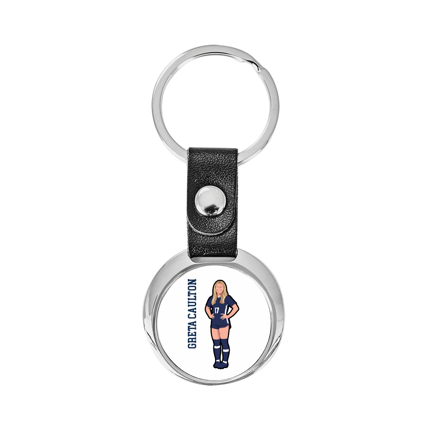 Key Chain — Name Vertical in Classic