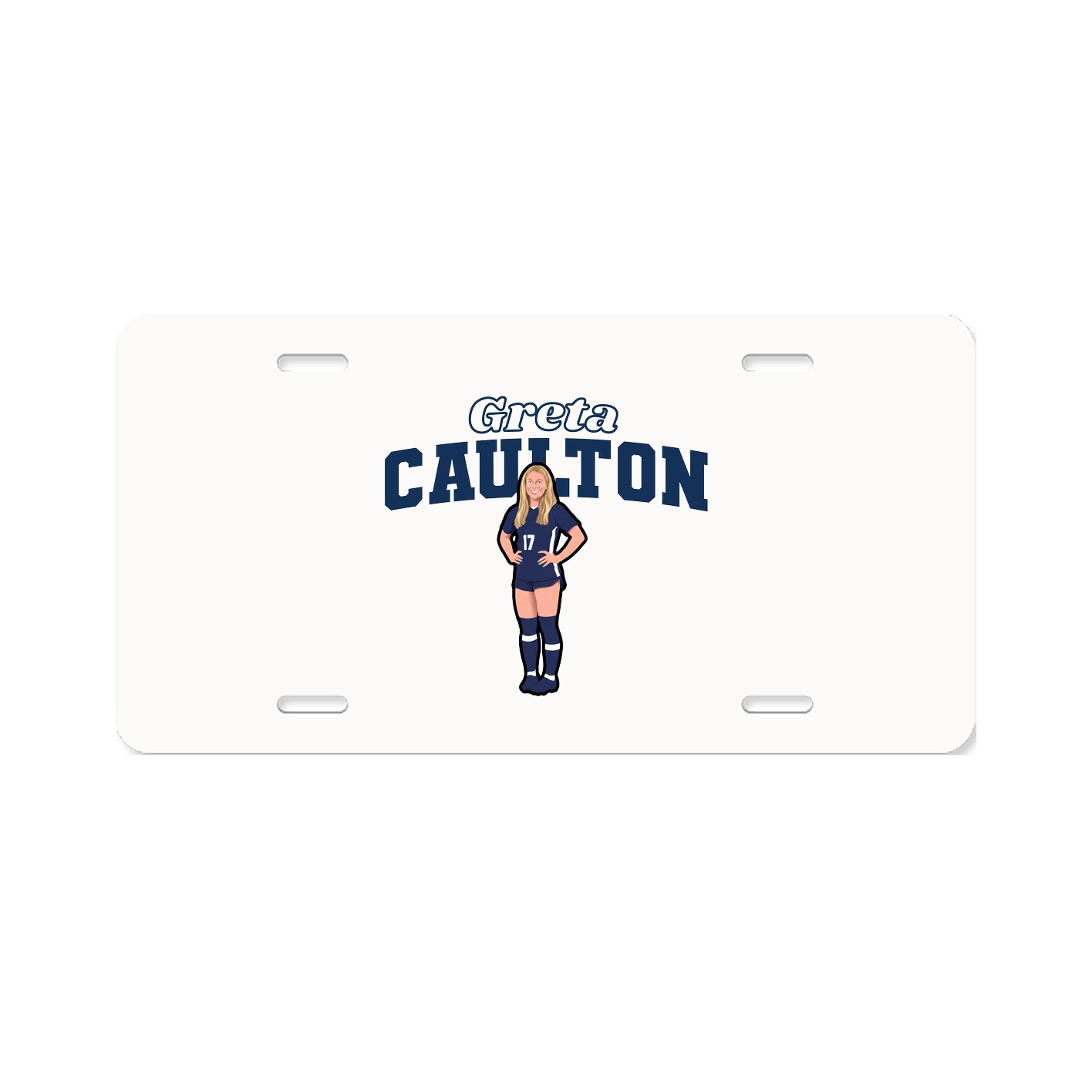 License Plate — Name Arch in Classic