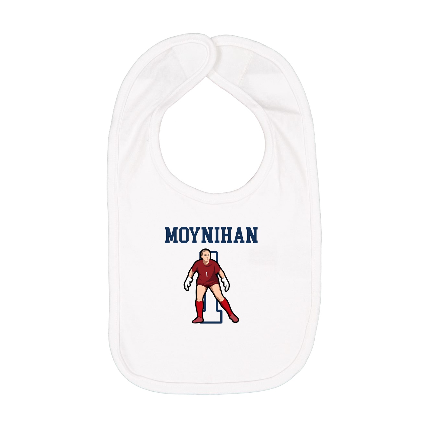 Infant Bib — Shirsey in White