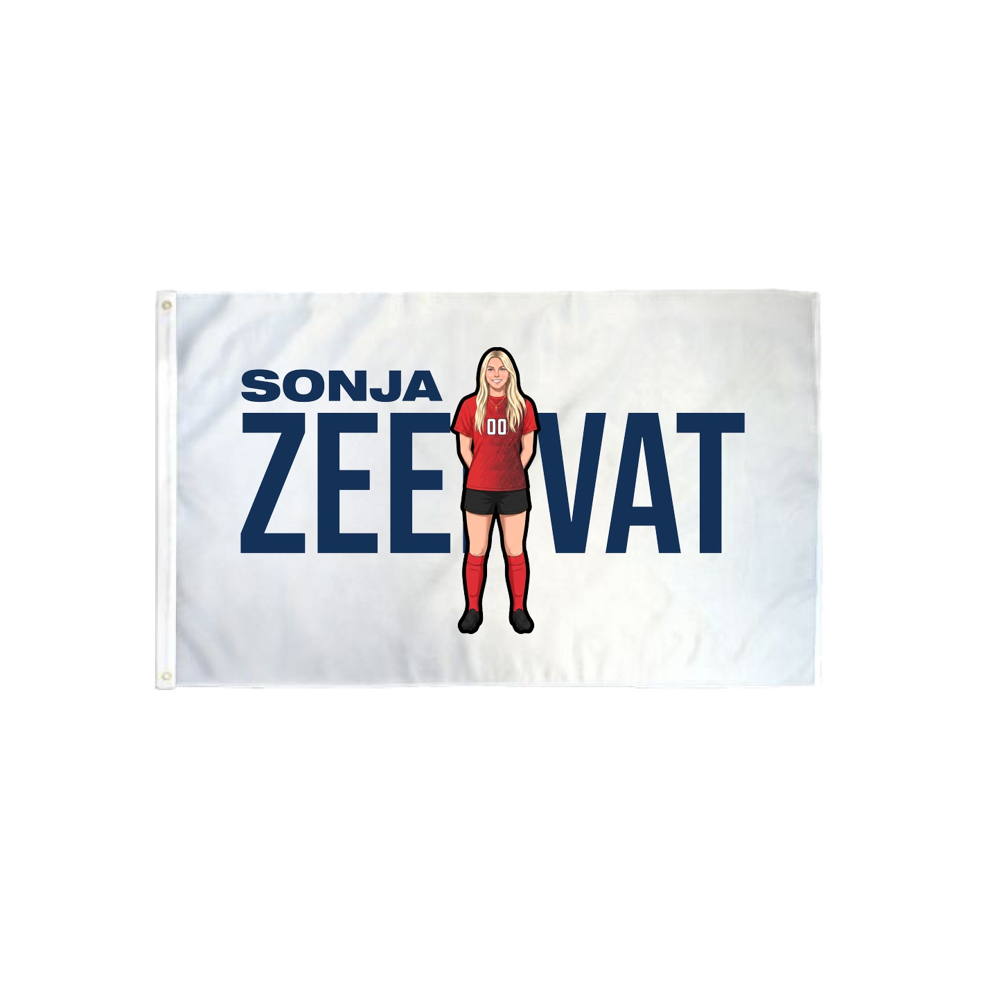 3x5 Flag — Player Name in Classic