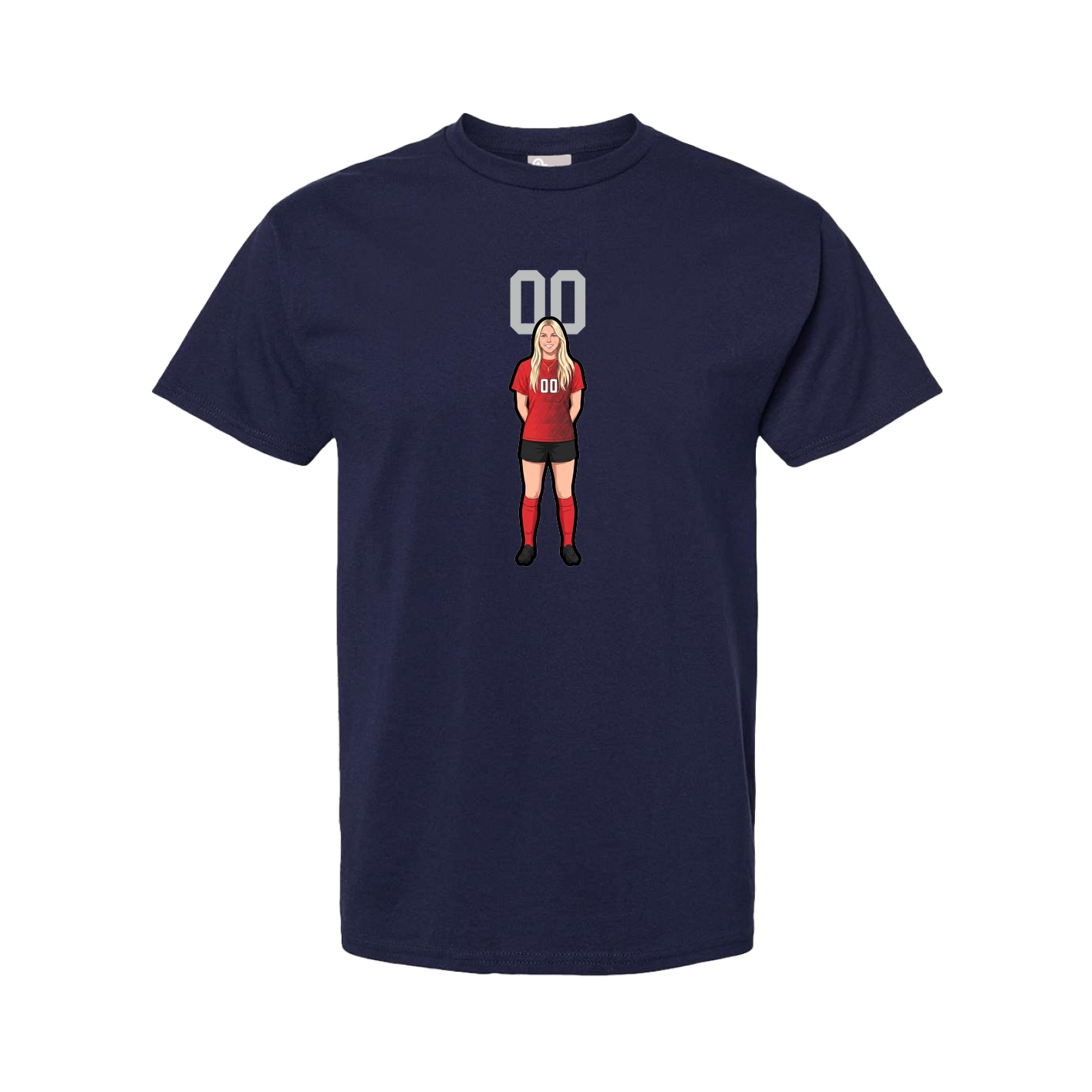 Tee — Number Top in Navy