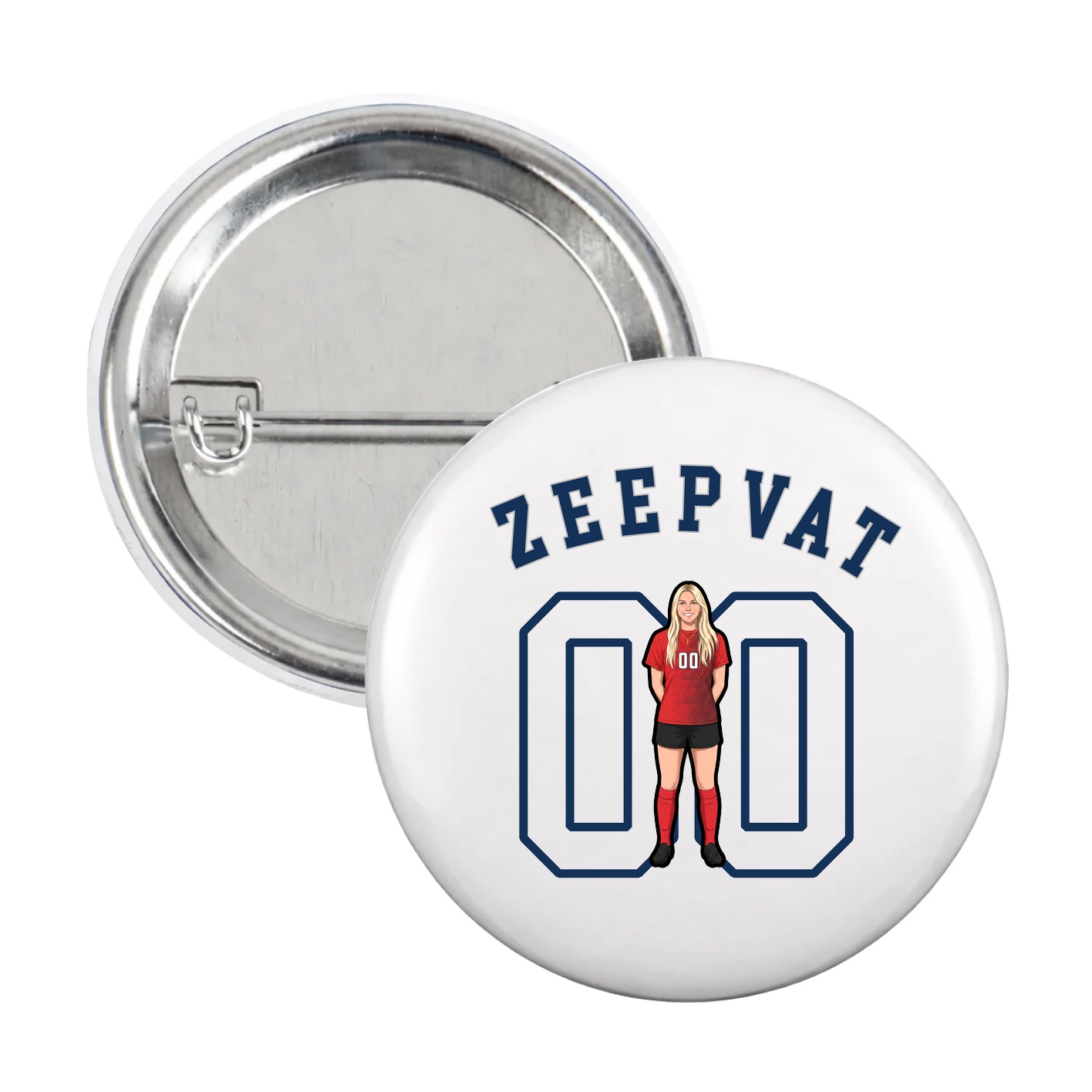 Game Day Button — Shirsey Arch in White