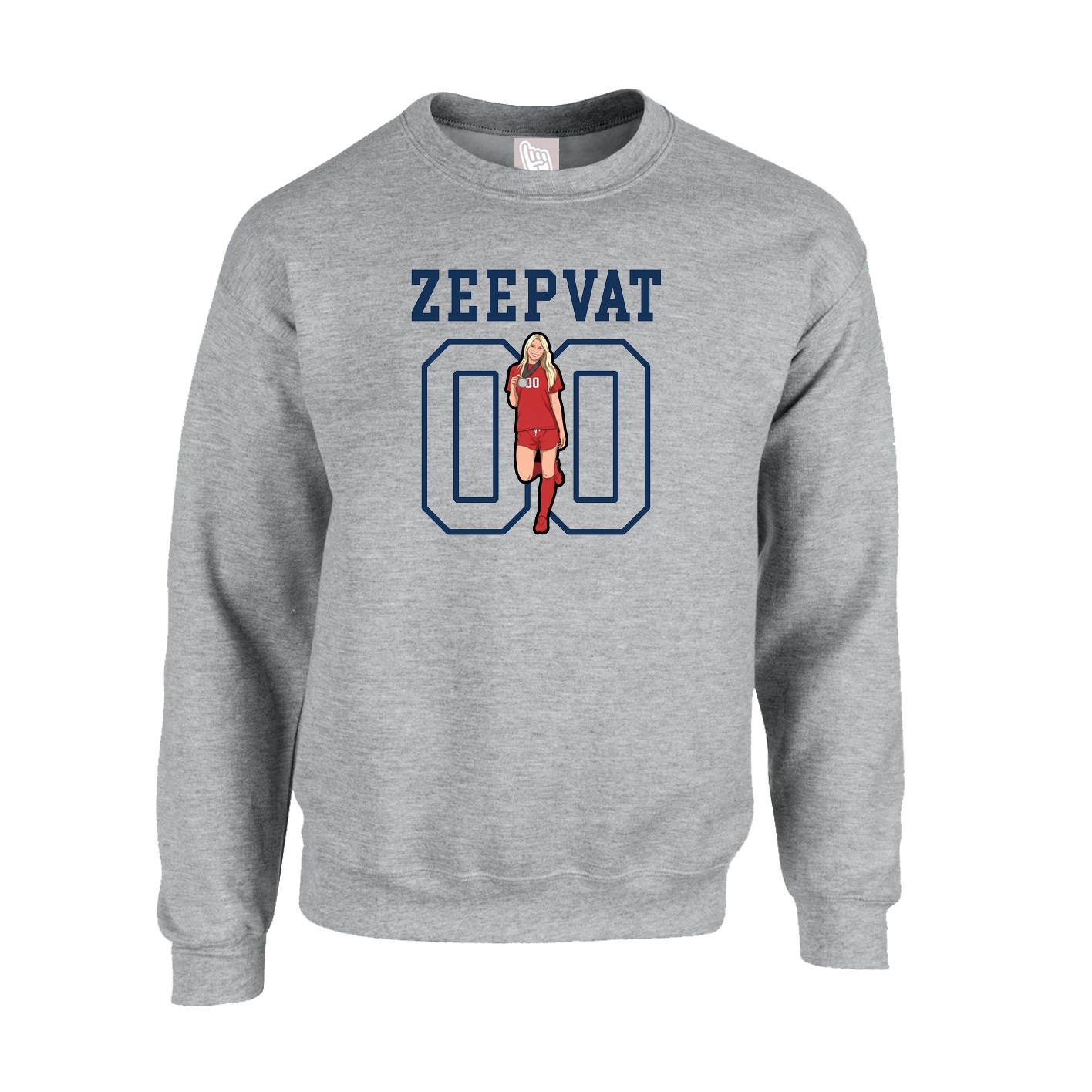 Fleece Crew — Shirsey in Grey