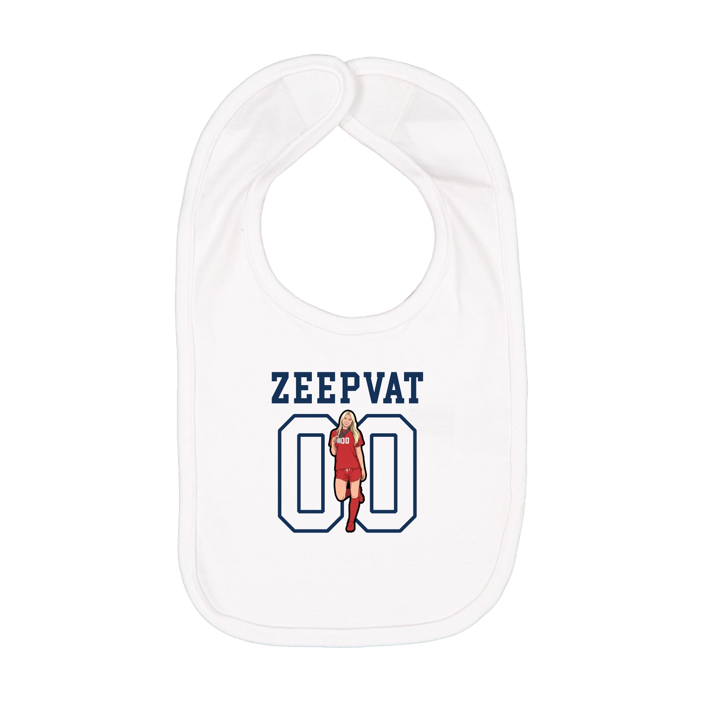 Infant Bib — Shirsey in White